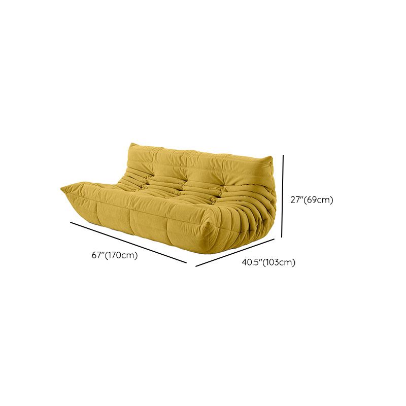 Contemporary Tufted Cushions Armless Living Room Standard Seating