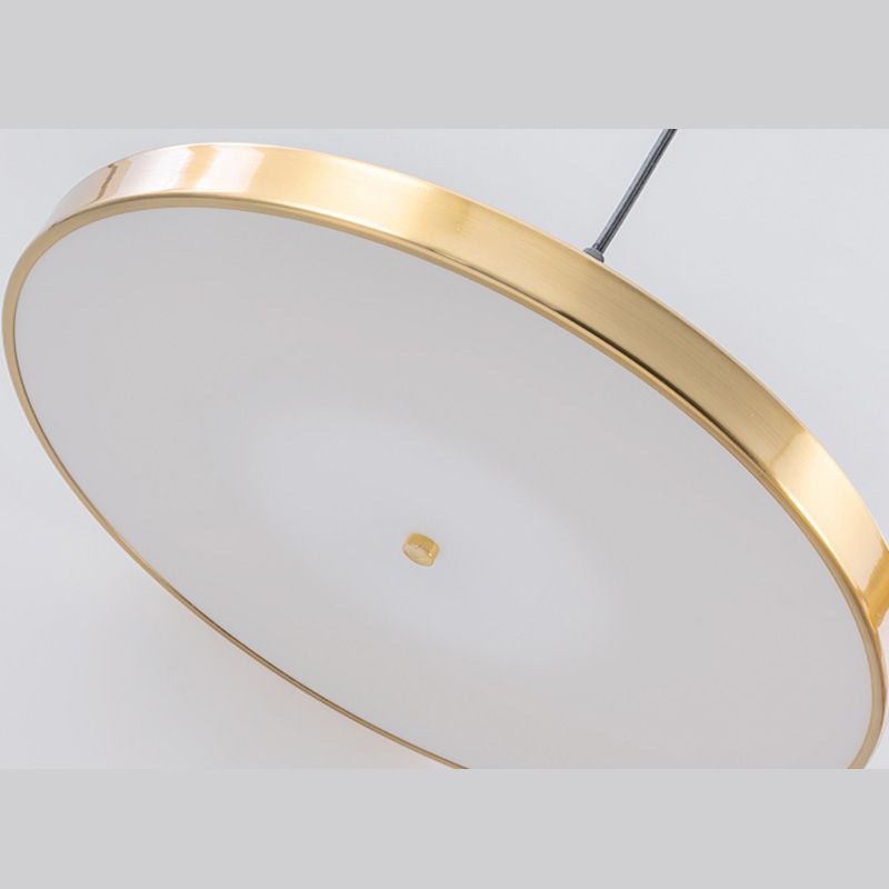 Bronze geometrische hängende Deckenleuchte moderne LED -Metallhängeleuchte mit LED -Metall