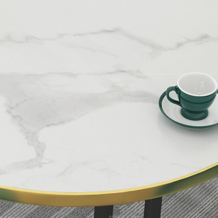 Modern Style White Meeting Table Office Oval Wooden Writing Desk