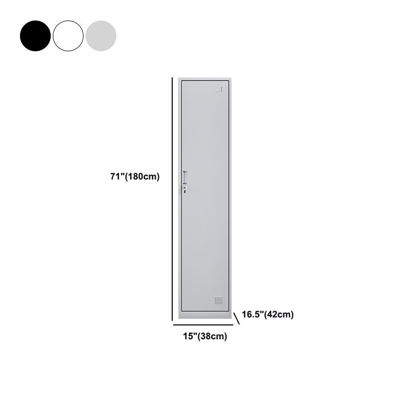 Modern Style Wardrobe Metal Wardrobe Closet with Lock,14.96" D x 16.54" W x 39.37" H