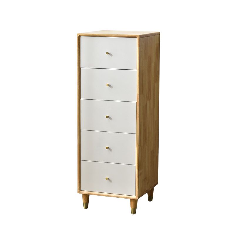 Modern Wood Cabinet Straight Legs Knobs Side Cabinet with Drawer