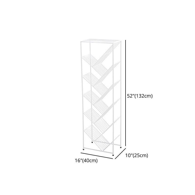 Invisible Bookshelf Open Back Contemporary Style Bookcase for Home and Office
