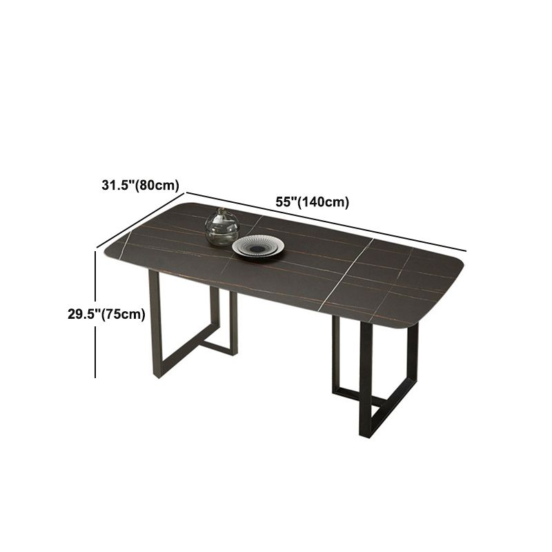Modern Sintered Stone Dining Table Set Rectangle 1/2/5/7 Pieces Dining Set for Home Use