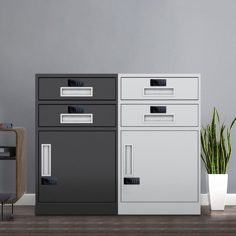 Industrial Metal Cabinet Vertical File Cabinet with Drawers and Storage