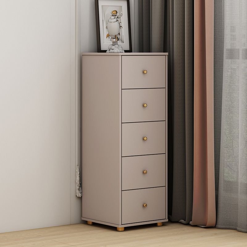 Modern Rectangle Side Cabinet Wood Knobs Storage Cabinet with Drawer