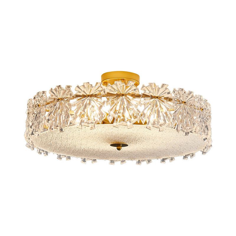 Nordic Ceiling Light Creative Glass Flush Mount Light Fixture for Bedroom