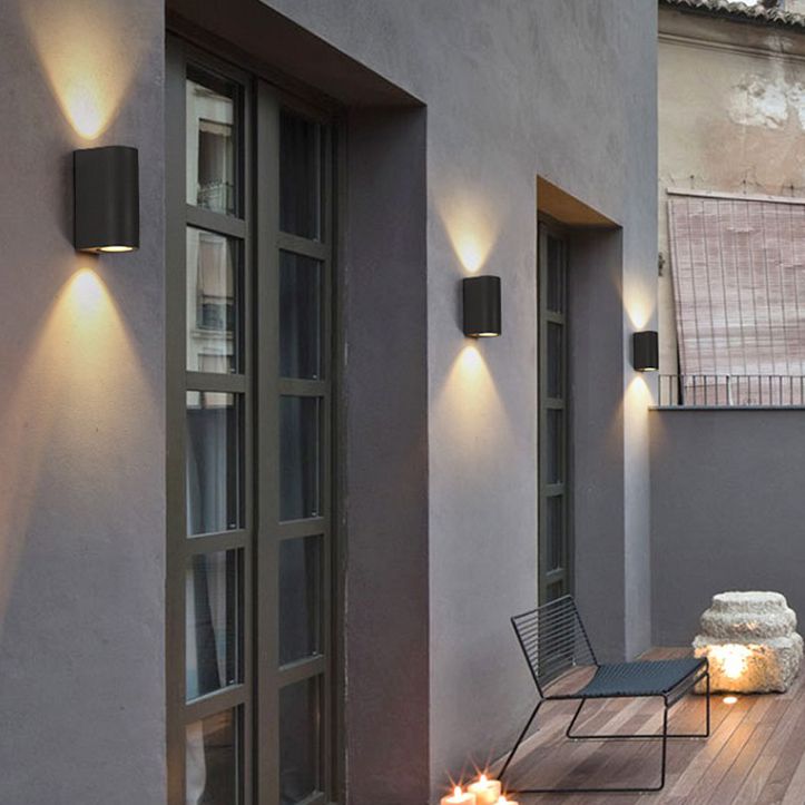Estilo moderno decorativo decorativo de dos luces arriba y abajo de la pared LED apliques de pared al aire libre