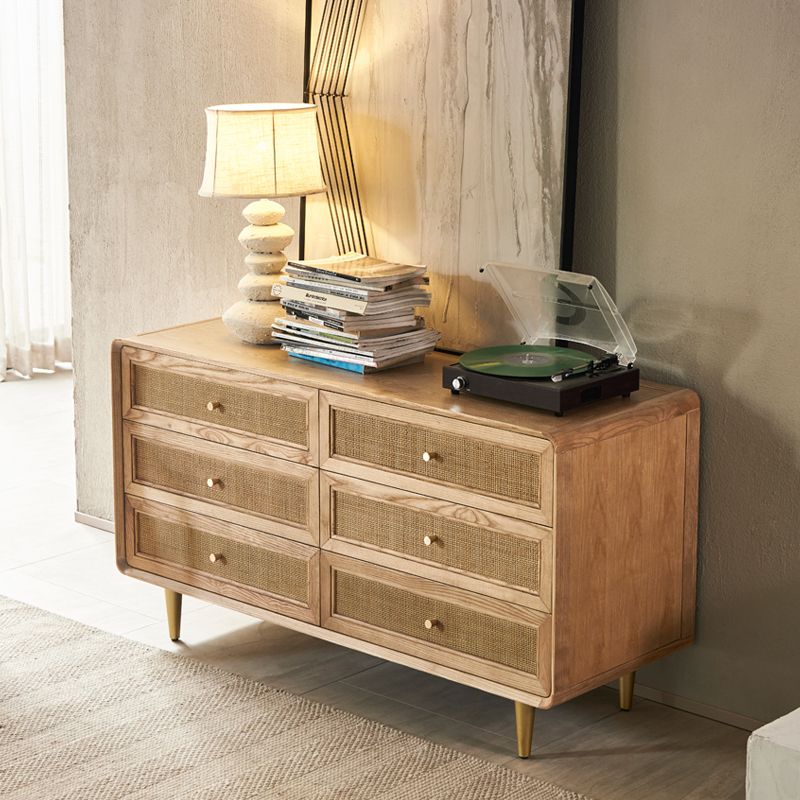 Modern Storage Chest Dresser Solid Wood Storage Chest for Bedroom