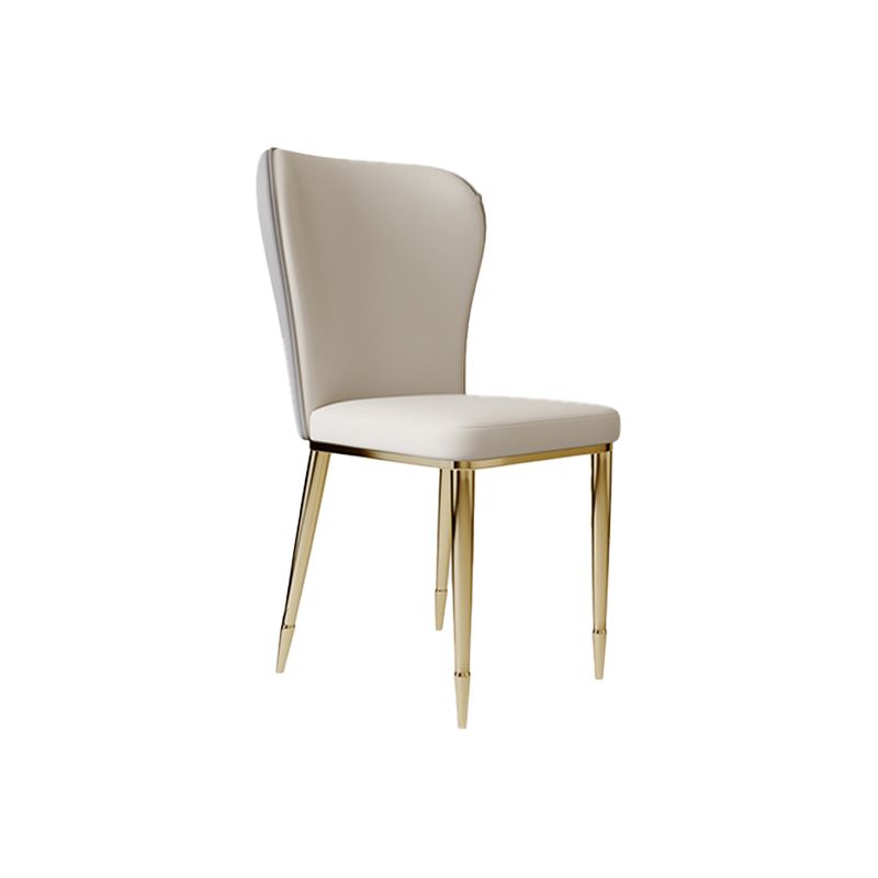 Glam Dining Table Set 1/5 Pcs Rectangle Dining Table with Upholstered Side Chairs