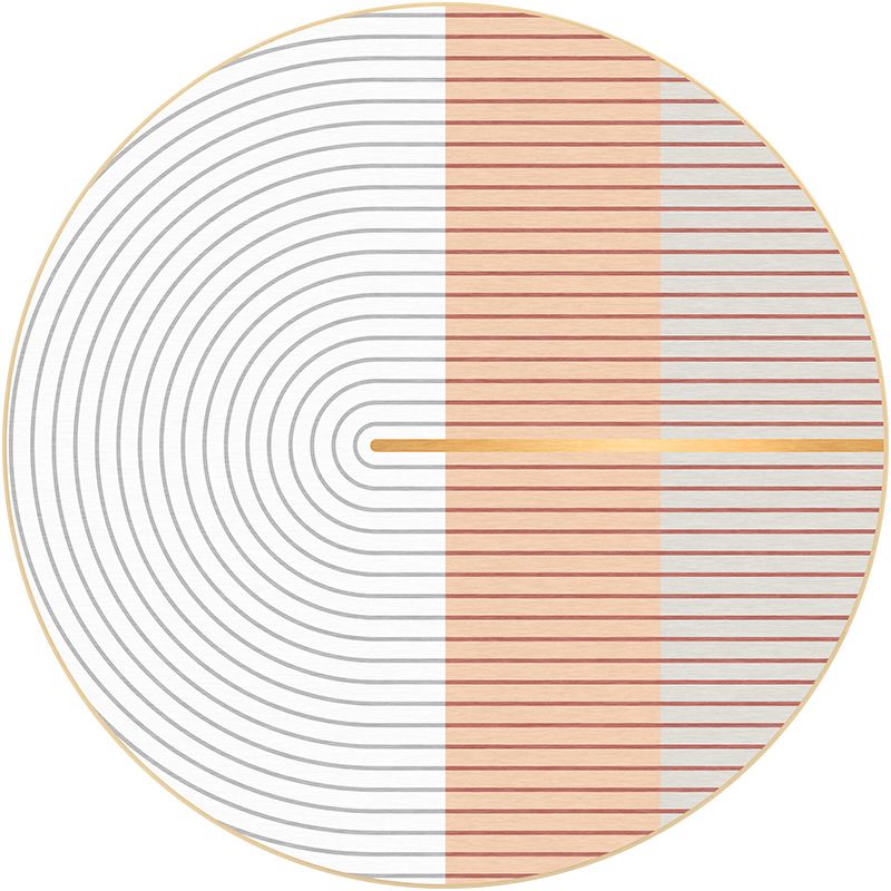 White Stripe Carpet Polyester Modern Carpet Washable Carpet for Living Room