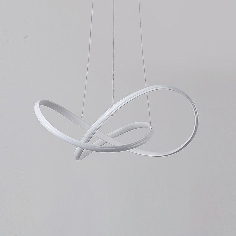 Lámpara lineal blanca lámpara moderna una luz LED LIGHT para dormitorio