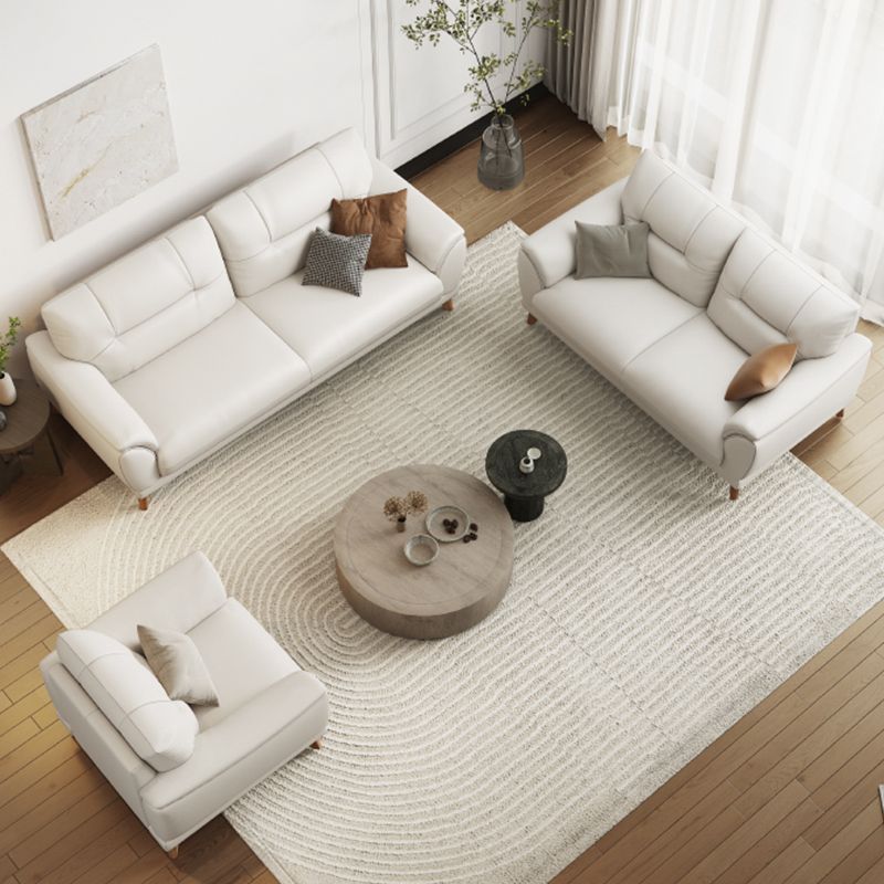 Ultra-Modern Sewn Pillow Back Sofa 33.46"H Pillow Top Arm Wear Resistance Sofa