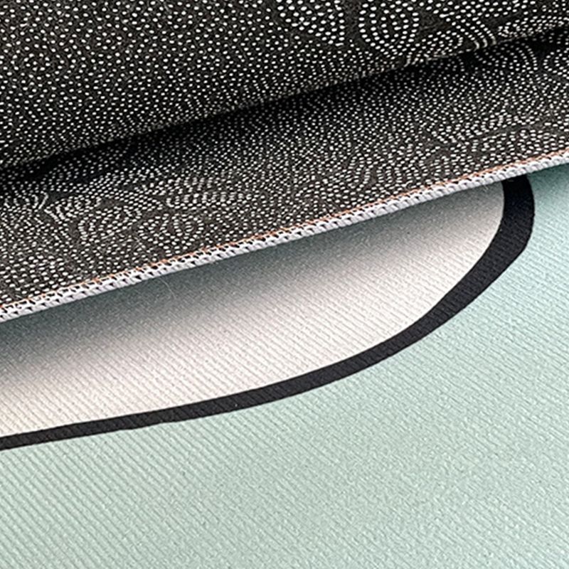 Modern Round Area Rug Sstylish inkt patroon Tapijt Polyester binnen Tapijt met niet-slipachter