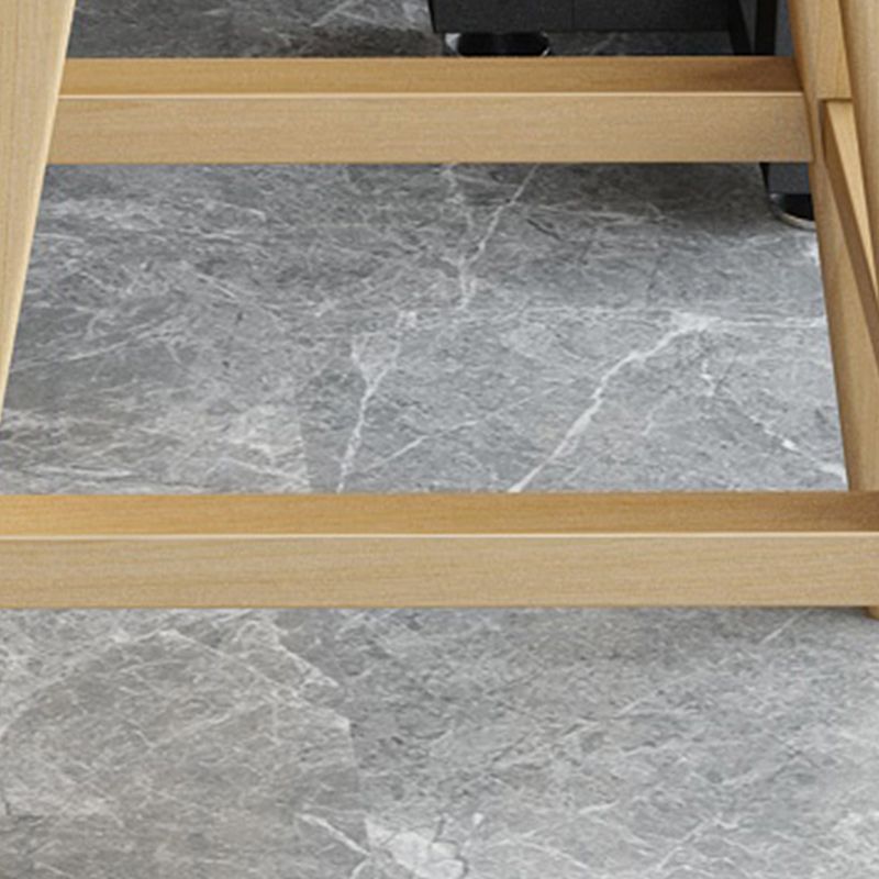 Modern Rectangular Pub Table Set 1/2/3 Pieces Wooden Counter Table with Backless Stools