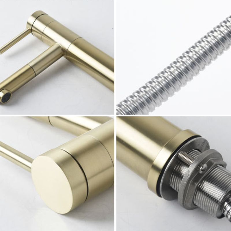 Glam 1-Handle Bathroom Sink Faucet 1 Hole Vessel Sink Bathroom Faucet with Stainless Steel
