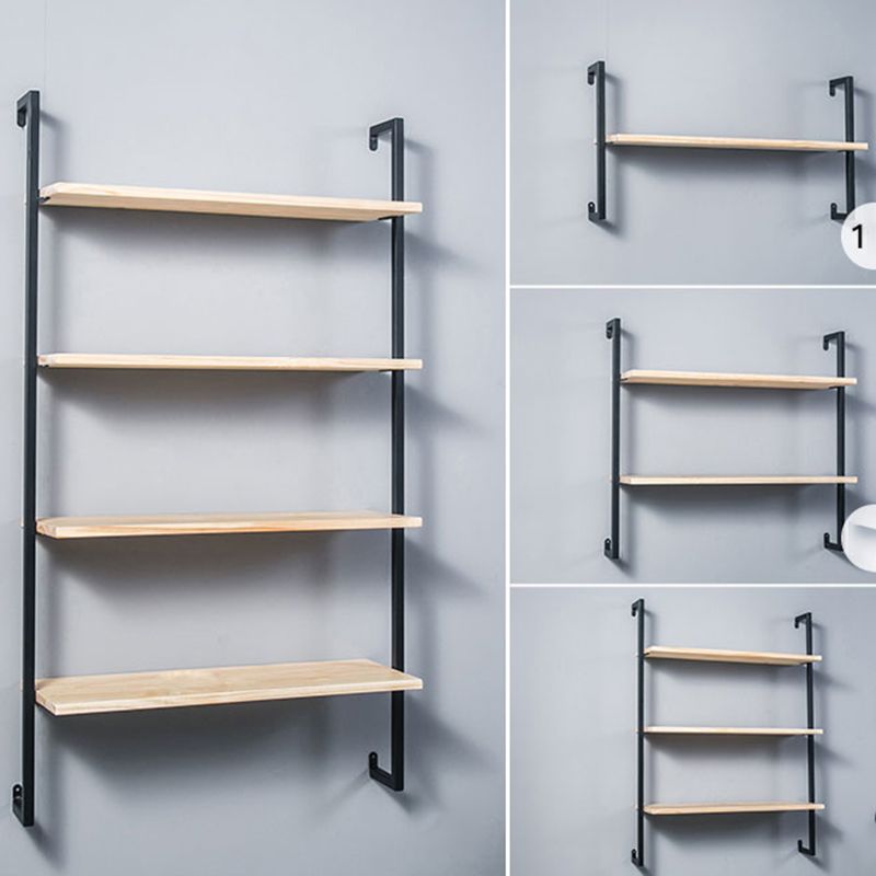 Scandinavian Wood Floating Bookshelf 9.8"Wide Home Book Shelf