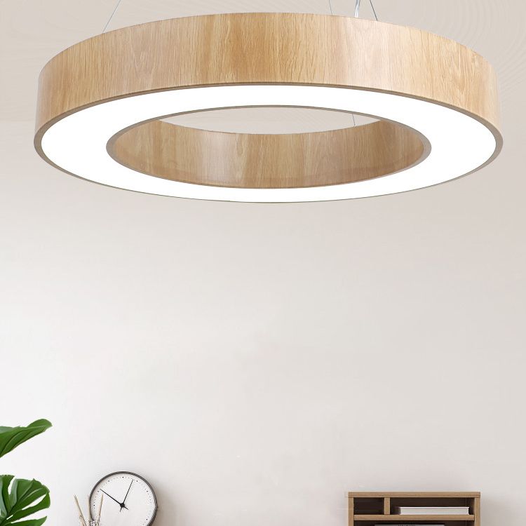 Drum Pendant Lighting Simplicity Modern Round LED Hanging Light Fixtures for Living Room