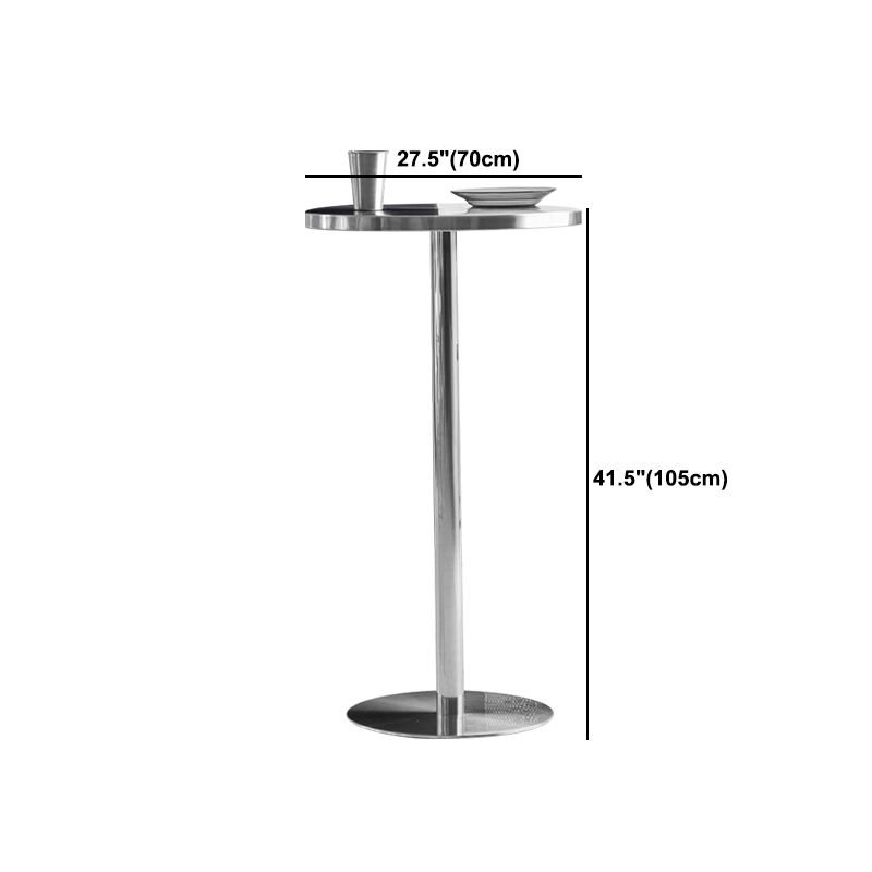 Industrial Style Pub Table Bar Height Metal Bar Table for Indoor