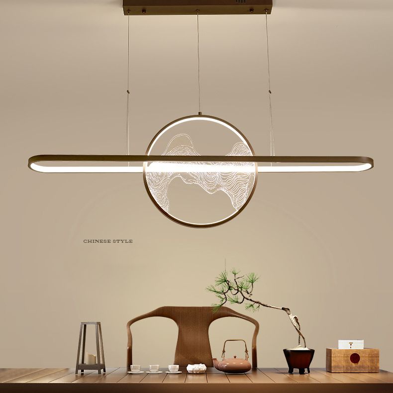 Ring Over Island Lighting Acrilic MODERS SIMPLICITY Isola Luci dell'isola per il ristorante