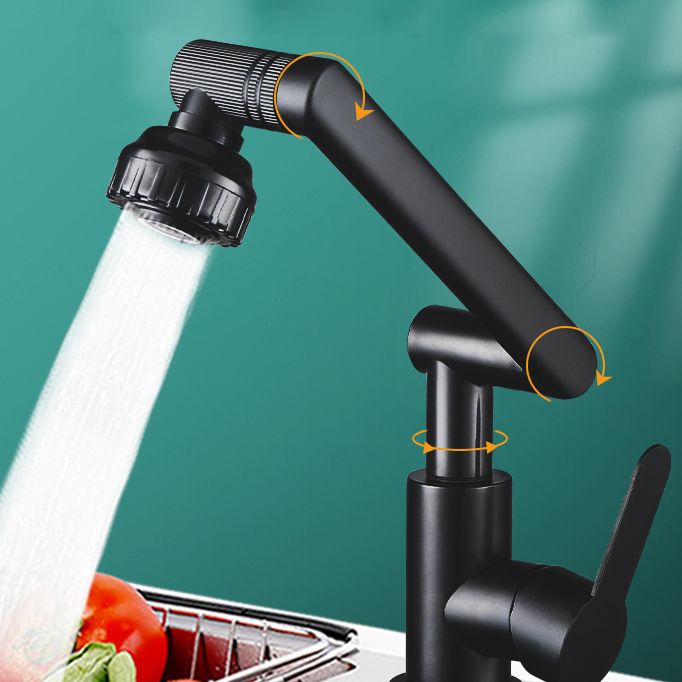 Modern Style Kitchen Faucet Rotatable High Arc Kitchen Faucet