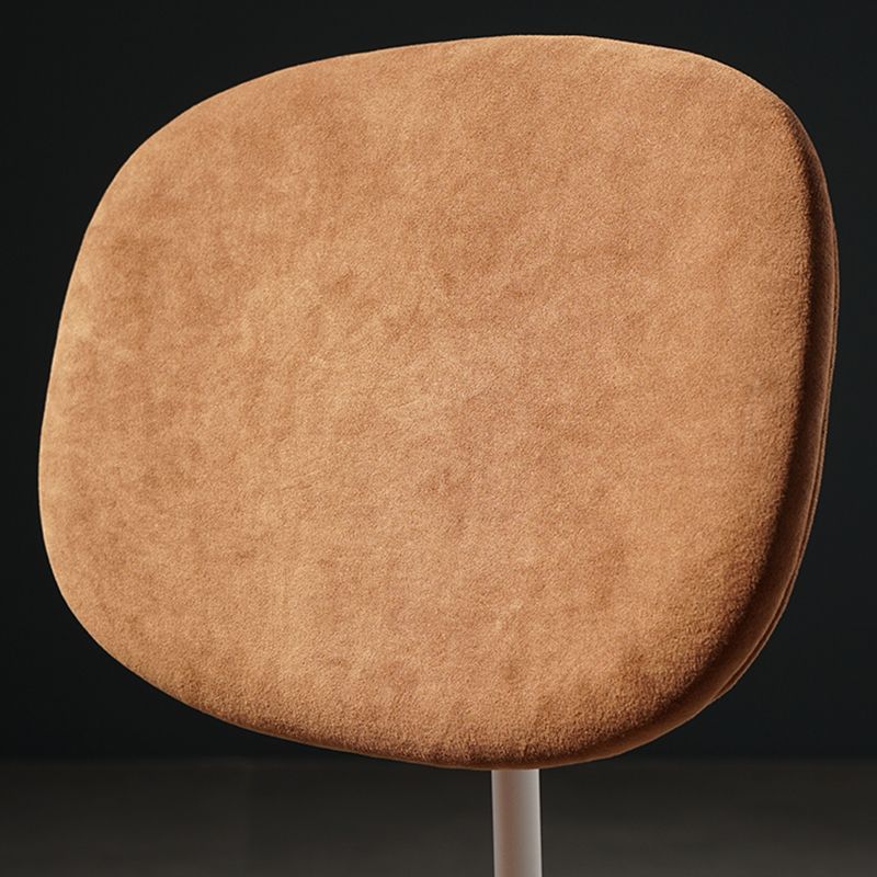 Chaise de salle à manger de style contemporain Chaise d'appoint sans accoudoirs avec pieds en métal