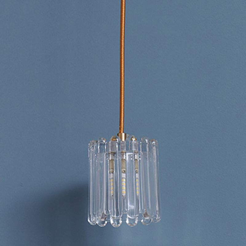 Crystal Hanging Lights Modern Style 1 Head Hanging Mount Fixture for Bedroom