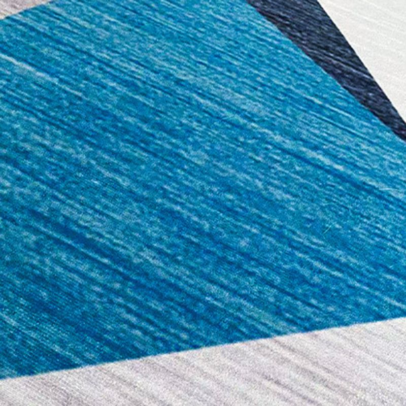 Bohemian Area Carpet Tribal Pattern Indoor Rug Washable Polyester Anti-Slip Carpet for Living Room