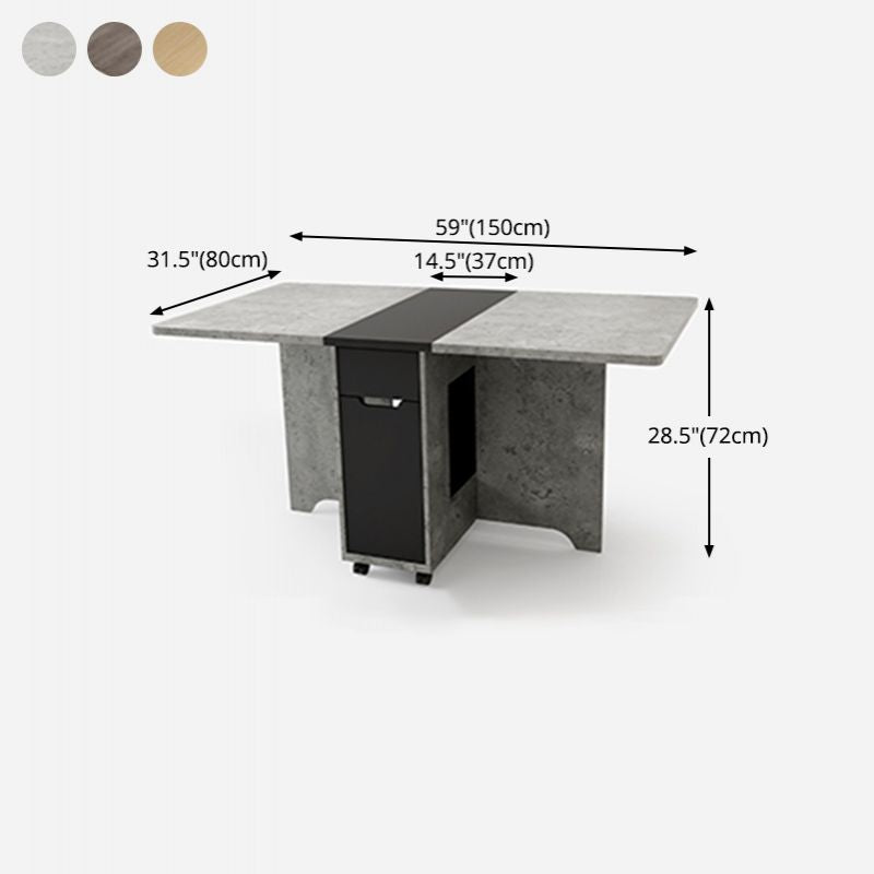 1/2/3/5/7 pc's houten moderne eetkamer set met opvouwbare tafel dinette set