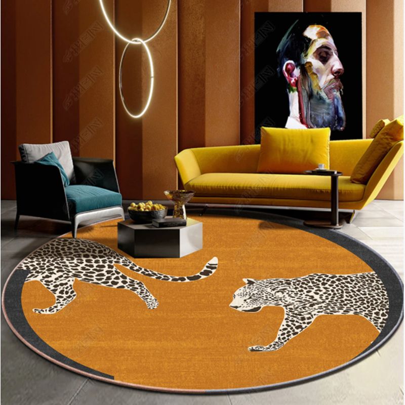 Fancy Modern Carpet Animal Pattern Polyester Area Tapijt Non-slip achterste tapijt voor thuisdecoratie