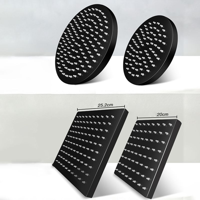 Contemporary Shower Head Combo Fixed Shower Head Stainless Steel Wall-Mount Shower Head
