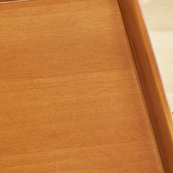 Modernistic End Slide Table Living Room Rectangular with Storage Solid Wood