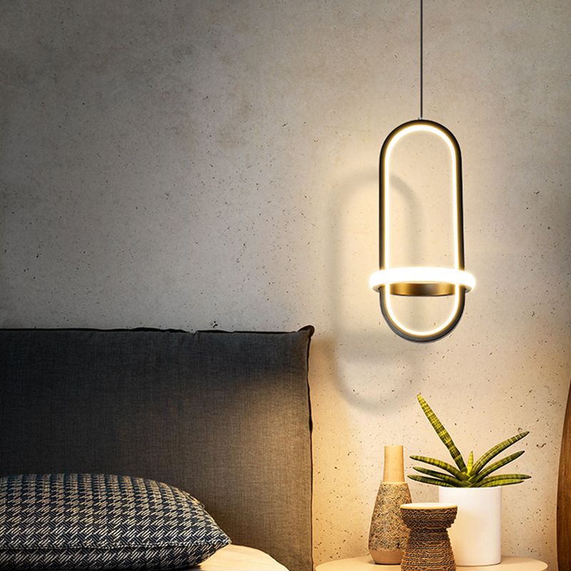 1 Géométrie légère suspendue pendante de style moderne Éclairage suspendu pour le salon