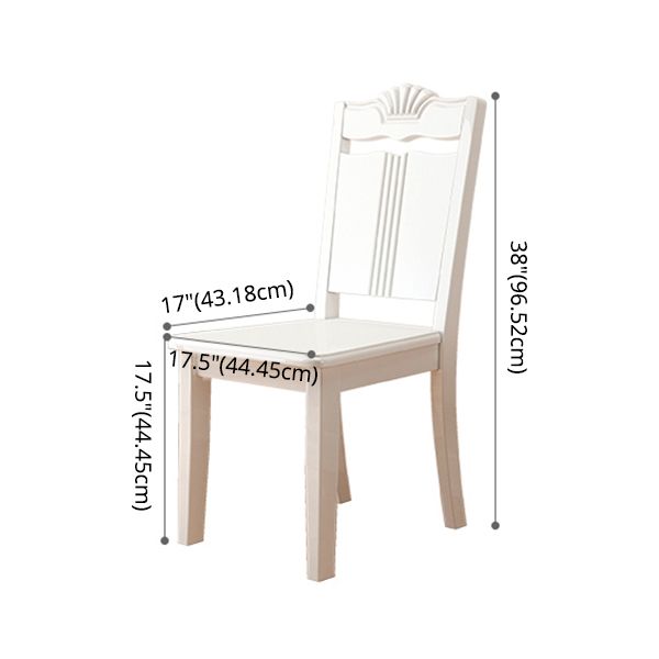 Contemporary Rectangle Shape Standard Dining Set Marble Top White Dining Set for Kitchen