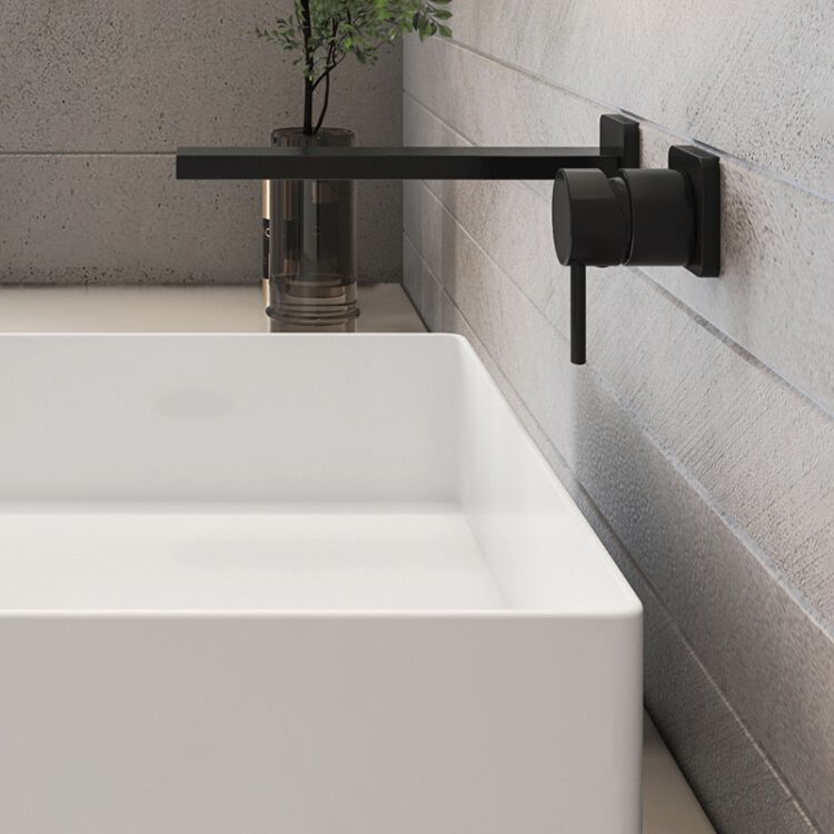 Metal Widespread Lavatory Faucet Modern Wall Mounted Bathroom Faucet