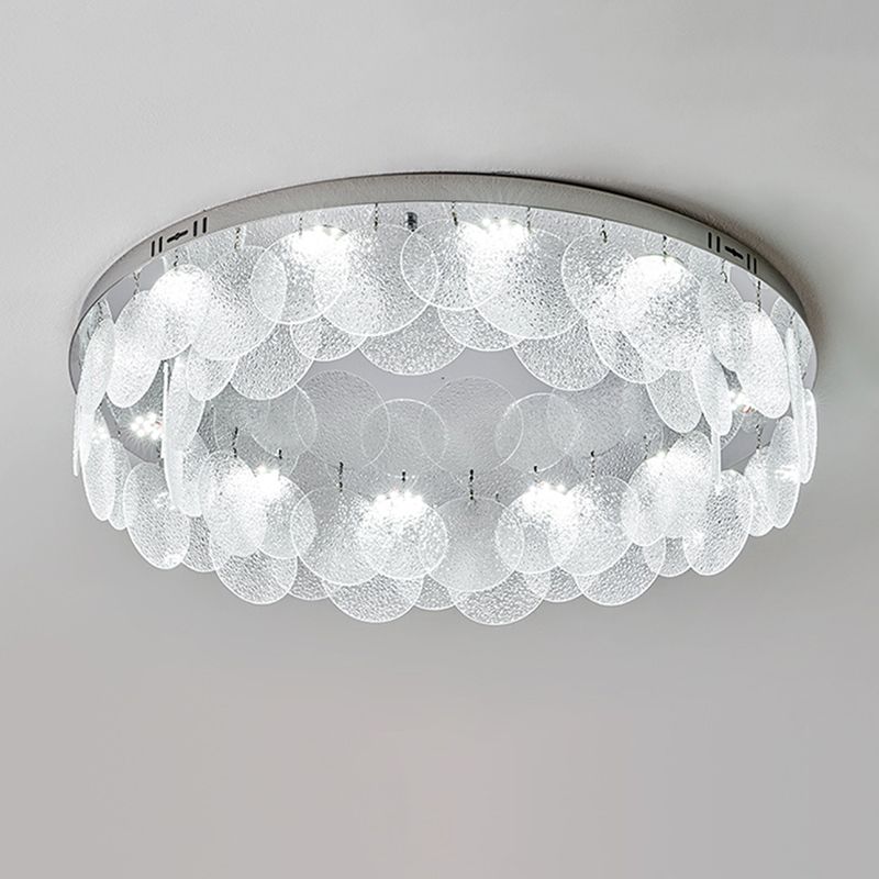 Silver Modernism Flush Mount Lighting LED Ceiling Light for Bedroom