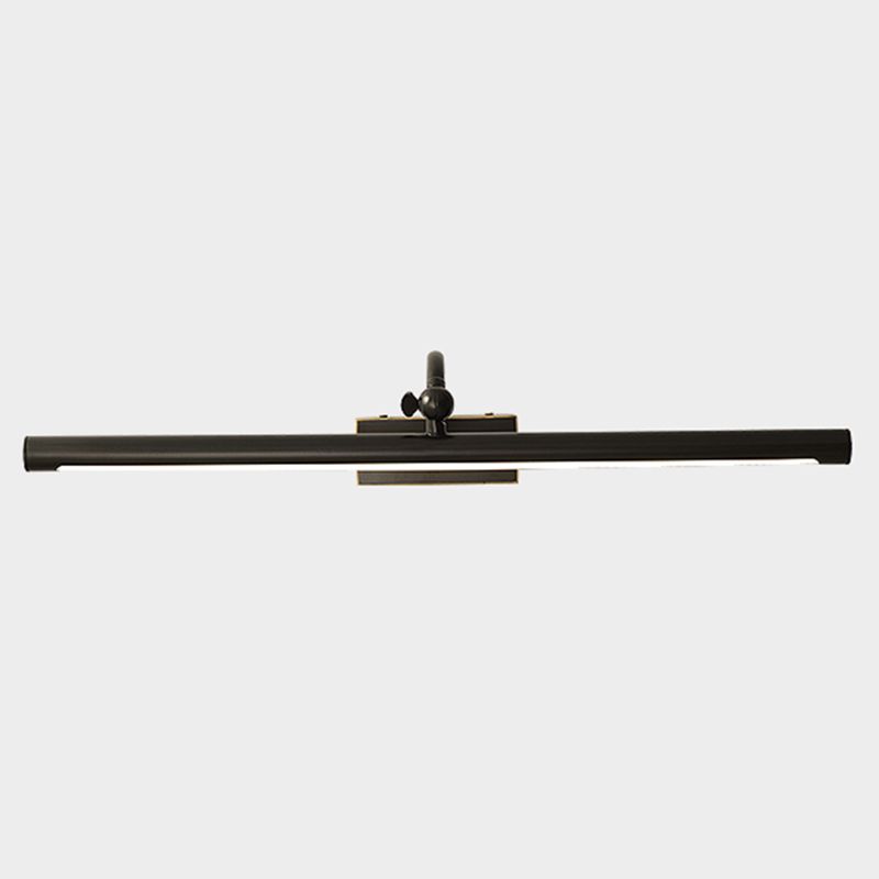 Linear Shade Metal Wall Sconce Modern Style 1 Light Mirror Wall Mounted Light Fixture