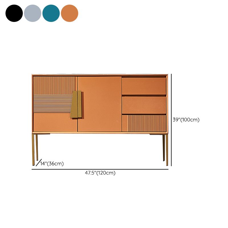 Contemporary Glam Combo Dresser Stone Storage Chest Dresser for Bedroom