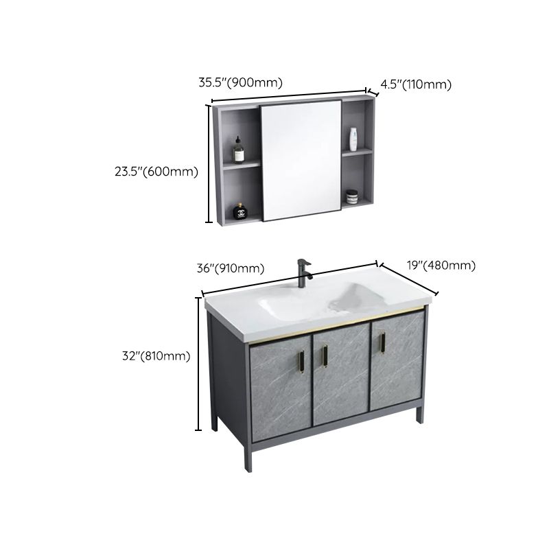 Modern Bathroom Sink Vanity Freestanding Faucet Included Bathroom Vanity Set
