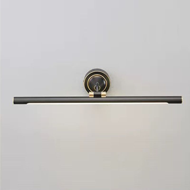 Postmodern Style Linear Shape Wall Sconce Metal 1 Light Sconce Light for Bathroom