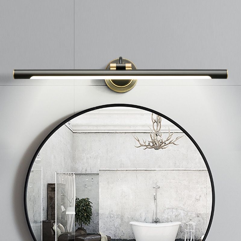 Postmodern Style Linear Shape Wall Sconce Metal 1 Light Sconce Light for Bathroom