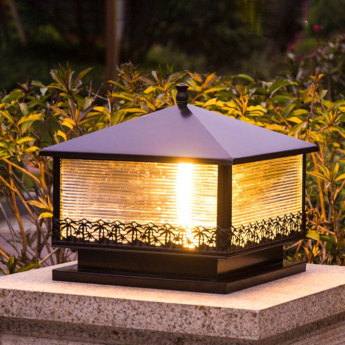 Modern Pillar Light Creative LED Solar Lighting Fixture for Garden