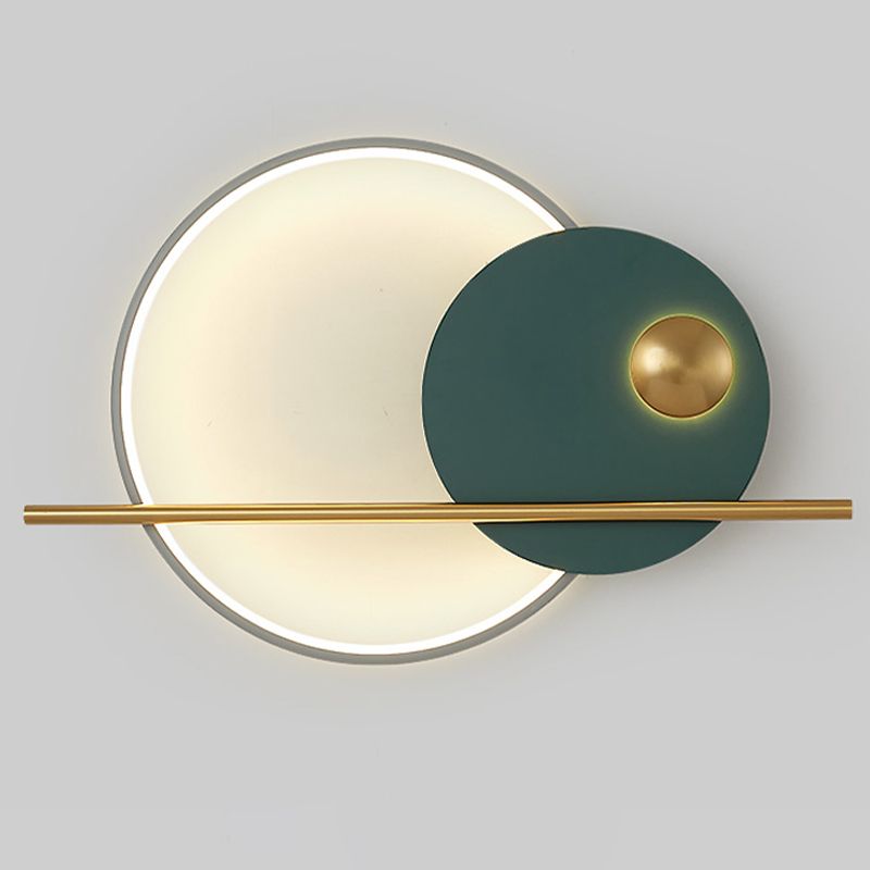 Geometrische Wandmontageleuchte moderne 1-Licht-Wandlampe mit Acrylschatten