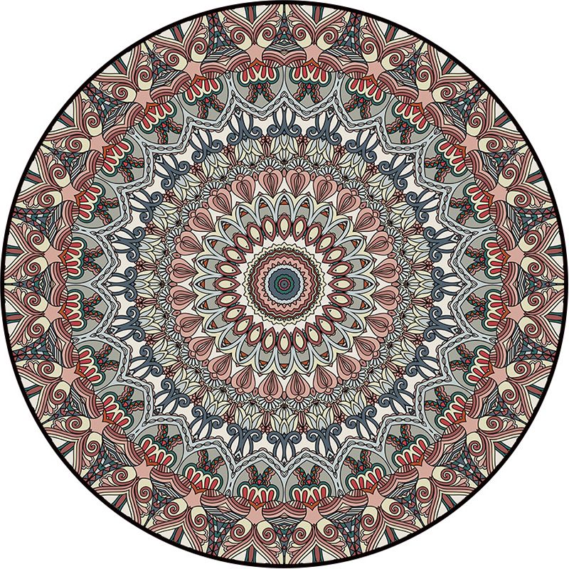 Tapis de style marocain ethnique tapis floral multicolore Animal Pet Friendly Tapis résistant aux taches antidérapantes pour le salon