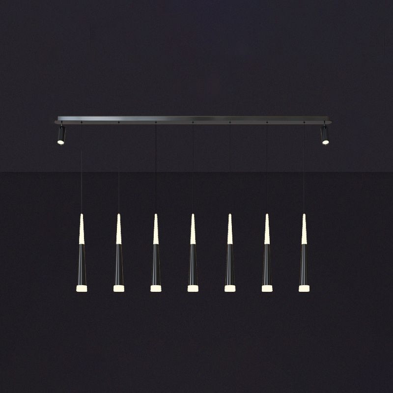 Cone Island Lighting Fixture Contemporary Style LED Metal Pendant Lighting Fixture