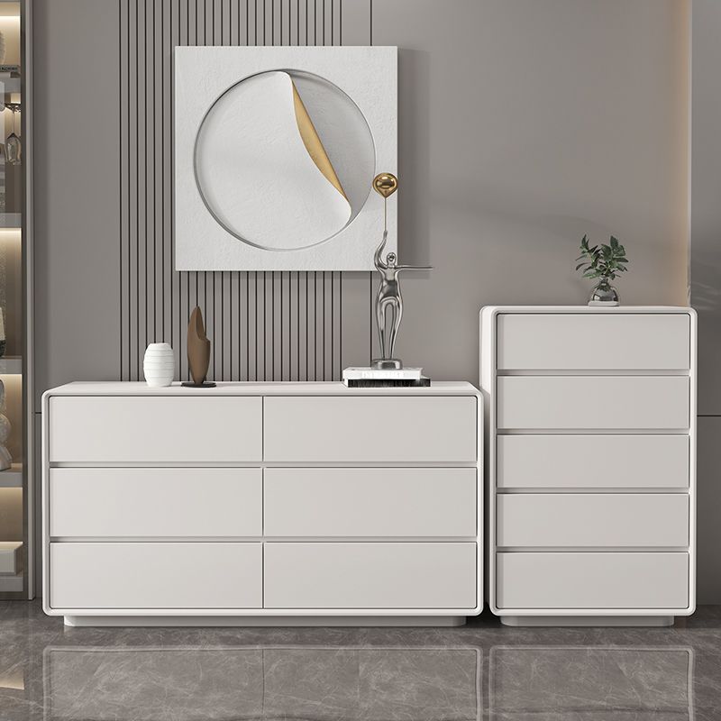 Contemporary Storage Chest Dresser Wooden Dresser with Drawers