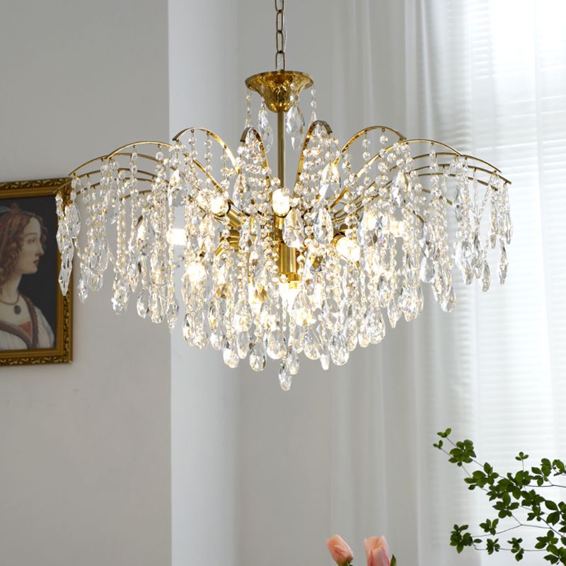 Traditionelle Kronleuchterleuchten mehrköpfige Suspensionshänger-Anhängerlampen für Wohnzimmer