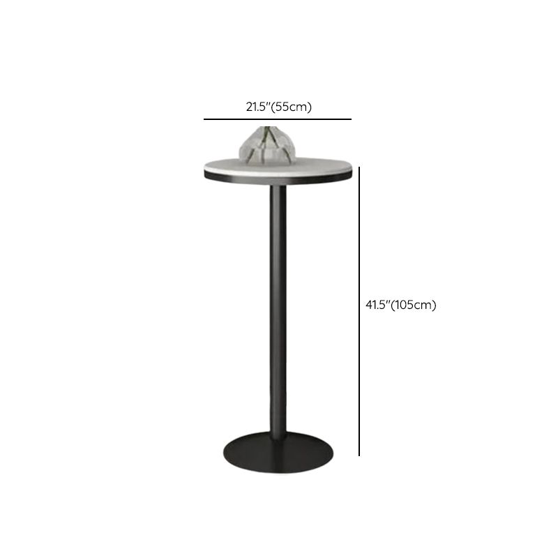 Industrial Bar Table Dining Table with Pedestal Base for Kitchen Living Room