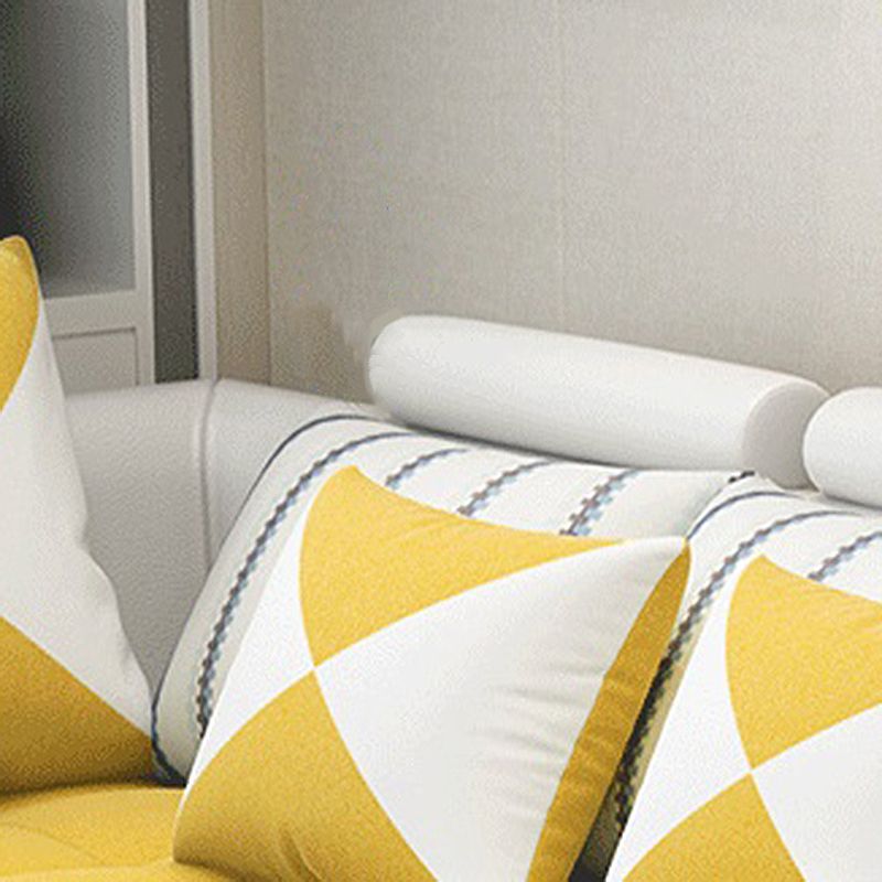 129.13 Inches Long Velvet Sectional Modern Sectional for Living Room