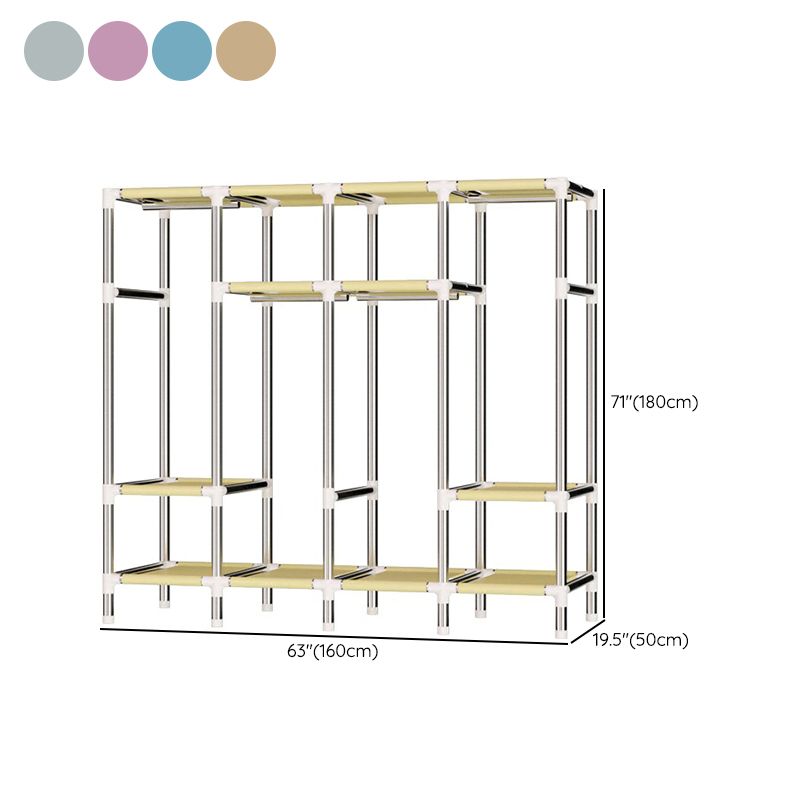 Hinged Wardrobe Closet with Legs Contemporary Wardrobe Armoire