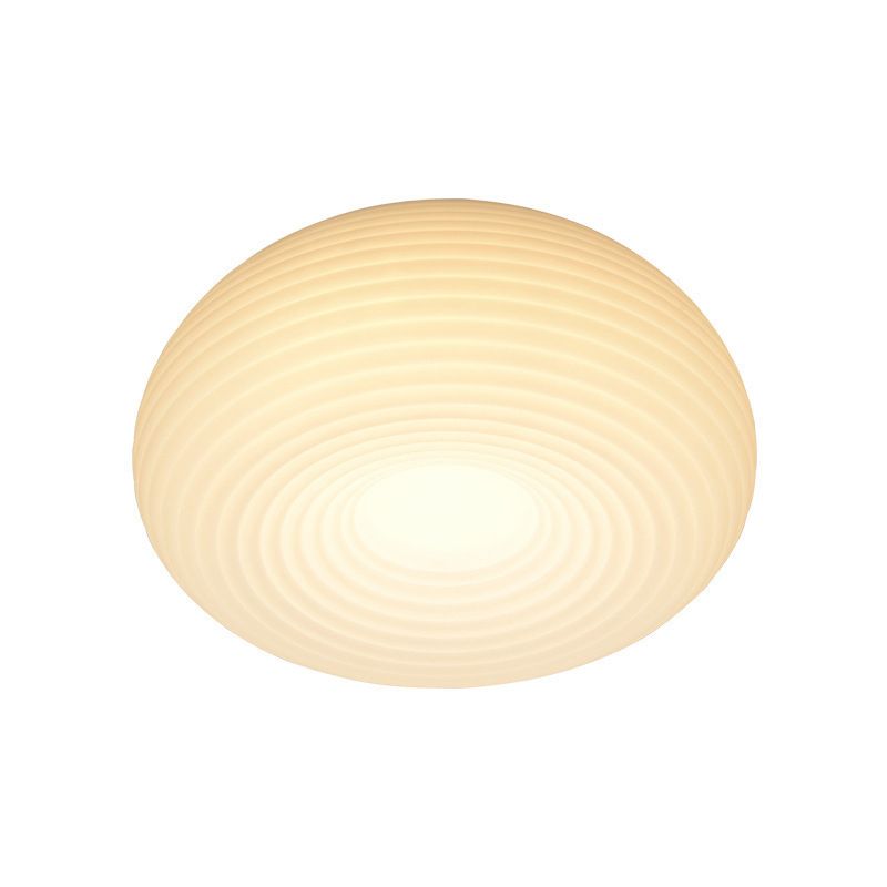 White Shaded Ceiling Light LED Contemporary Flush Mount Lighting for Home